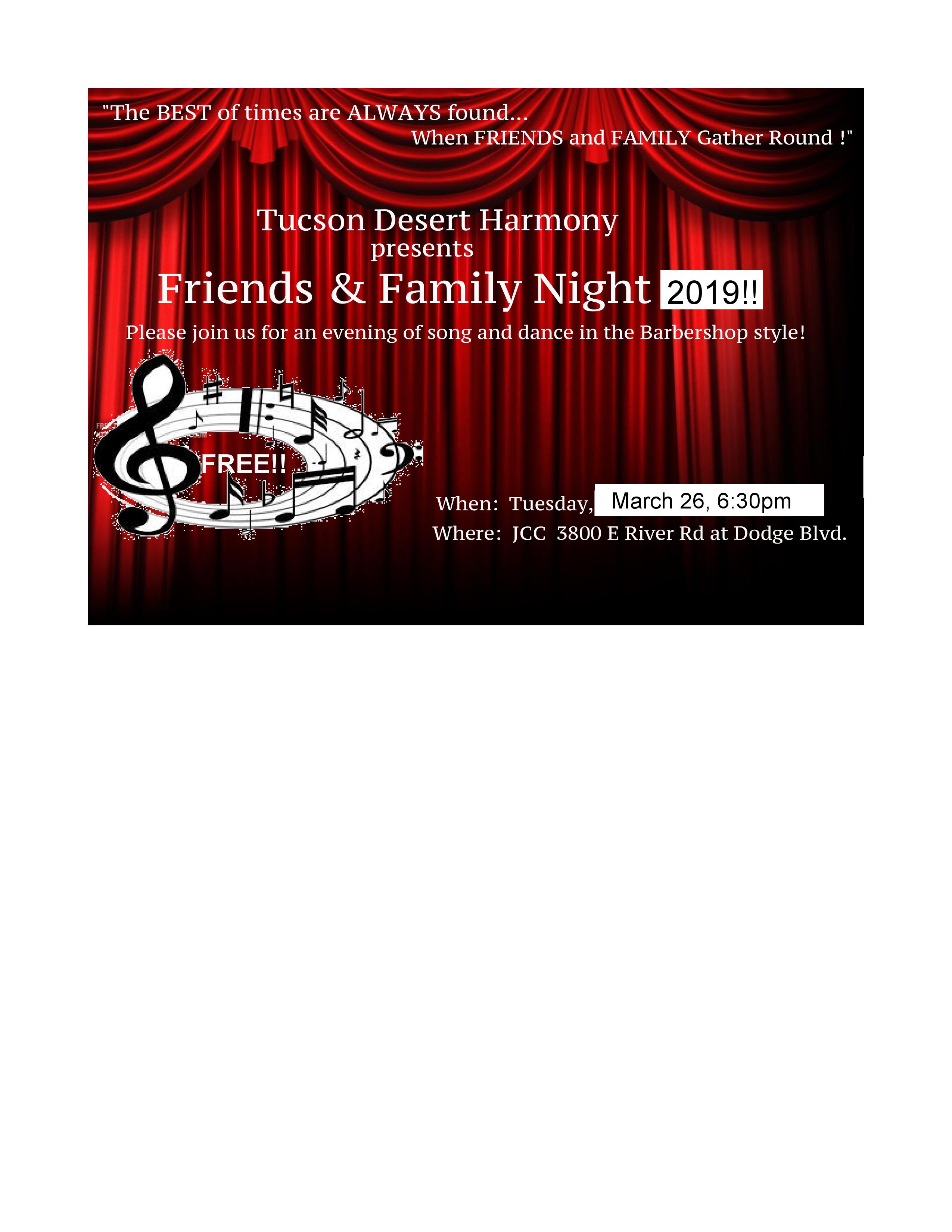 Rehearsal @JCC - Friends and Family Night